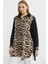Leopar Detaylı Tunik Gömlek - Siyah 4