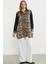 Leopar Detaylı Tunik Gömlek - Siyah 5