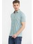 Slim Fit Baskılı Penye Gömlek - Yeşil 3