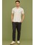 Slim Fit Baskılı Penye Gömlek - Beyaz 1