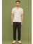 Slim Fit Baskılı Penye Gömlek - Beyaz 3