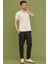 Slim Fit Baskılı Penye Gömlek - Beyaz 5