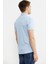 Kısa Kol Slim Fit Penye Gömlek - Açık Mavi 4