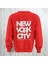 Nyc Brooklyn Kalın Kumaş 3 Iplik Şardonlu Baskılı Bisiklet Yaka Sweatshirt 1