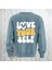 Love Your Self Sırt Baskılı Kalın Kumaş 3 Iplik Şardonlu Oversize Bisiklet Yaka Sweatshirt 1