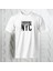 Brooklyn Nyc Yazı Baskılı Yarım Kollu Bisiklet Yaka Pamuk Oversize T-Shirt 1