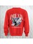Dream Kuş Desenli Sırt Baskılı 3 Iplik Şardonlu Oversize Bisiklet Yaka Sweatshirt 1