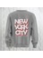 Nyc Brooklyn Kalın Kumaş 3 Iplik Şardonlu Baskılı Bisiklet Yaka Sweatshirt 1