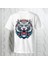 Tiger Sırt Baskılı Yarım Kollu Bisiklet Yaka Pamuk Oversize T-Shirt 1