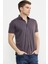 Kısa Kol Slim Fit Penye Gömlek - Mor 5