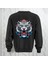Tiger Baskılı Kalın Kumaş 3 Iplik Şardonlu Oversize Bisiklet Yaka Sweatshirt 1