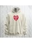 Happy Valentine's Day Kalp Desenli Kapüşonlu Oversize Sweatshirt Hoodie Kalın Kumaş 3 Iplik Şardonlu 1