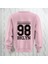 98 Bklyn Yazı Baskılı Bisiklet Yaka Sweatshirt Kalın Kumaş 3 Iplik 1