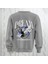 Dream Kuş Desenli Sırt Baskılı 3 Iplik Şardonlu Oversize Bisiklet Yaka Sweatshirt 1
