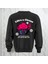Life's A Circus Baskılı Kalın Kumaş 3 Iplik Şardonlu Oversize Bisiklet Yaka Sweatshirt 1