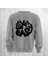 Take It Easy Yazı Sırt Baskılı Bisiklet Yaka Sweatshirt 3 Iplik Şardonlu Oversize Kalıp 1