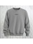 Take It Easy Yazı Sırt Baskılı Bisiklet Yaka Sweatshirt 3 Iplik Şardonlu Oversize Kalıp 2