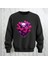 Love Teddy Deseni Baskılı Bisiklet Yaka Oversize Kalıp Sweatshirt 3 Iplik Şardonlu 1