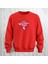 Happy Valentine's Day Kalp Desenli Oversize Bisiklet Yaka Sweatshirt 3 Iplik Şardonlu 1