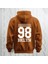 98 Brooklyn Baskılı Kapüşonlu Sweatshirt Hoodie Yünlü Kalın Kumaş 3 Iplik Şardonlu 1