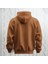Baskısız Kapüşonlu Sweatshirt Hoodie Kalın Kumaş 3 Iplik Şardonlu 2