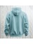 Stay Groovy Kalp Şekilli Baskılı Kapüşonlu Oversize Sweatshirt Hoodie Kalın Kumaş 3 Iplik Şardonlu 2