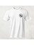 Kuş Desenli Yarım Kollu Bisiklet Yaka Pamuk Oversize T-Shirt 1