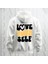 Love Your Self Sırt Baskılı Kapüşonlu Oversize Sweatshirt Hoodie Kalın Kumaş 3 Iplik Şardonlu 1