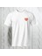True Love Kalp Desenli Yarım Kollu Bisiklet Yaka Pamuk Oversize T-Shirt 1