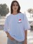 M. Kemal Atatürk Imzalı Oversize Beyaz Yarım Kollu Bisiklet Yaka Pamuk T-Shirt 1