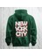 Nyc Brooklyn Baskılı Kapüşonlu Sweatshirt Hoodie Yünlü Kalın Kumaş 3 Iplik Şardonlu 1