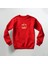 He Öyle Mi Olmuş Kanka Baskılı Kırmızı Bisiklet Yaka Sweatshirt Kalın Kumaş 3 Iplik 1