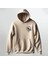 Kuş Desenli Kapüşonlu Sweatshirt Hoodie Kalın Kumaş 3 Iplik Şardonlu 1