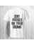 Stay Focused On Your Dreams Baskılı Yarım Kollu Bisiklet Yaka Pamuk Oversize T-Shirt 1