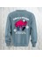 Life's A Circus Baskılı Kalın Kumaş 3 Iplik Şardonlu Oversize Bisiklet Yaka Sweatshirt 1