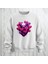 Love Teddy Deseni Baskılı Bisiklet Yaka Oversize Kalıp Sweatshirt 3 Iplik Şardonlu 1