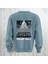 Respect Baskılı Kalın Kumaş 3 Iplik Yazı Baskılı Bisiklet Yaka Sweatshirt 1