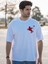 Atatürk Atıyla Oversize Beyaz Yarım Kollu Bisiklet Yaka Pamuk T-Shirt 3