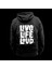 Live Life Loud Baskılı Kapüşonlu Sweatshirt Hoodie Kalın Kumaş 3 Iplik Şardonlu 1
