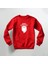Merry Christmas Baskılı Kırmızı Bisiklet Yaka Sweatshirt Kalın Kumaş 3 Iplik 1