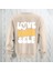 Love Your Self Sırt Baskılı Kalın Kumaş 3 Iplik Şardonlu Oversize Bisiklet Yaka Sweatshirt 1