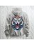 Tiger Büyük Sırt Baskılı Kapüşonlu Sweatshirt Hoodie Kalın Kumaş 3 Iplik Şardonlu 1