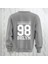 98 Bklyn Yazı Baskılı Bisiklet Yaka Sweatshirt Kalın Kumaş 3 Iplik 1