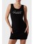 Sunflower Pamuk Slim Fit Logolu Mini Elbise V5GK06K8RT2 Bayan Elbise V5GK06 K8RT2 Jblk 1