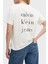 Pamuklu Logo Baskılı Regular Fit Bisiklet Yaka T Shirt J20J225238YAS Bayan T Shirt J20J225238 Yas 2