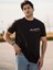 Mustafa Kemal Atatürk Imzalı Oversize Siyah Yarım Kollu Pamuk T-Shirt 4