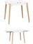 Deniz Sandalye Avanos Ahşap Mdf Kanatlı Mutfak Masası Takımı - 70 x 70+70 cm 4