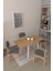 Ege Sandalye Avanos Ahşap Mdf Kanatlı Mutfak Masası Takımı - 70 x 70+70 cm 2