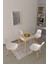 Eames Sandalye Avanos Ahşap Mdf Kanatlı Mutfak Masası Takımı - 70 x 70+70 cm 1