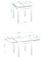 Eames Sandalye Avanos Ahşap Mdf Kanatlı Mutfak Masası Takımı - 70 x 70+70 cm 5